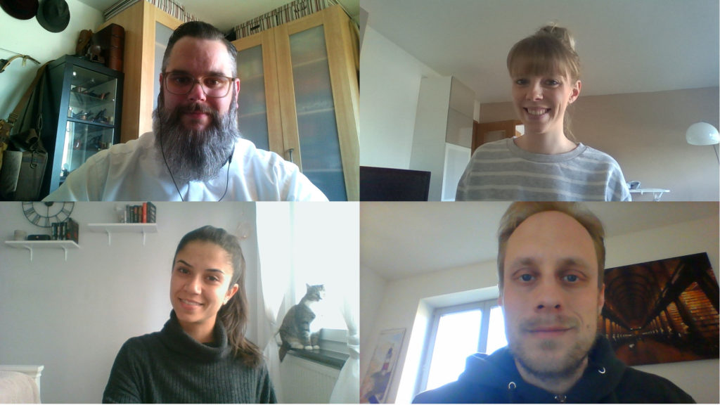 Teambild aus dem HomeOffice